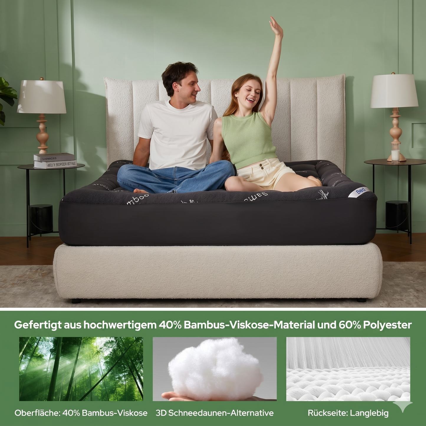 OrthoBed  Bambus-Matratzen Topper